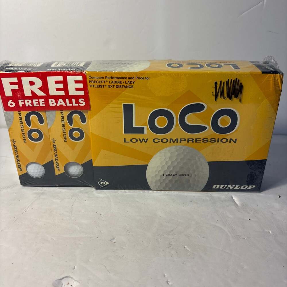 Dunlop LoCo Low Compression Crazy Long Golf Balls - 6 Ball Pack